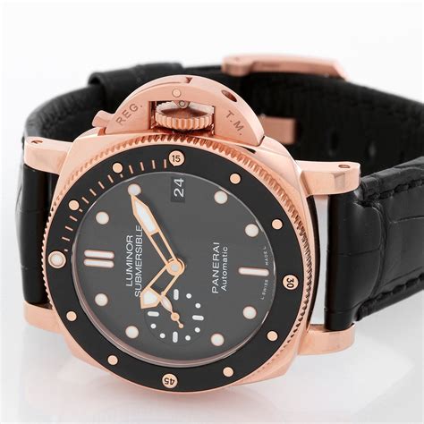 panerai rose gold submersible|ww panerai submersible watch.